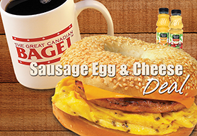 Sausage Egg & Cheese Deal